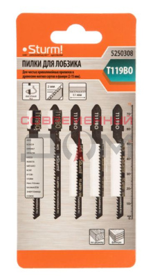 Пилки д/лобзика Sturm T119BO 5250608 